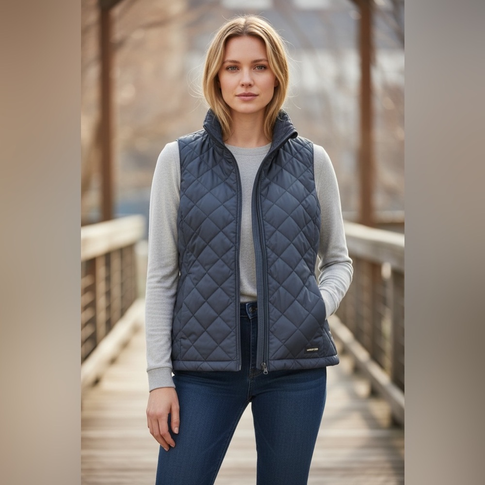 Lands' End Vest in Navy Blue
